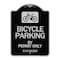 Signmission Bicycle Parking by Permit C.V.S. 21210 Heavy-Gauge Aluminum Sign, 24" x 18", BS-1824-24322 A-DES-BS-1824-24322 - alternate 1